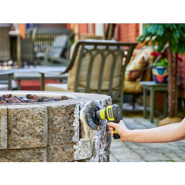 RYOBI USB Lithium Compact Scrubber Kit with 2.0 Ah Battery, USB Charging  Cord, and 2 in. Medium Bristle Brush FVG51K - The Home Depot