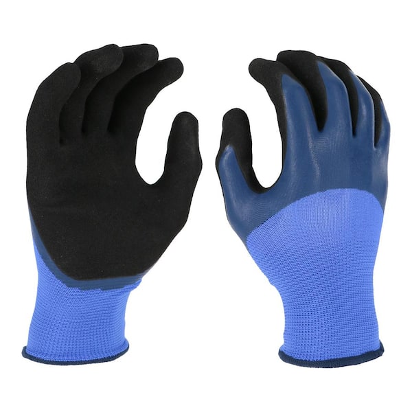 Women's Small Blue Double Dipped Latex Glove