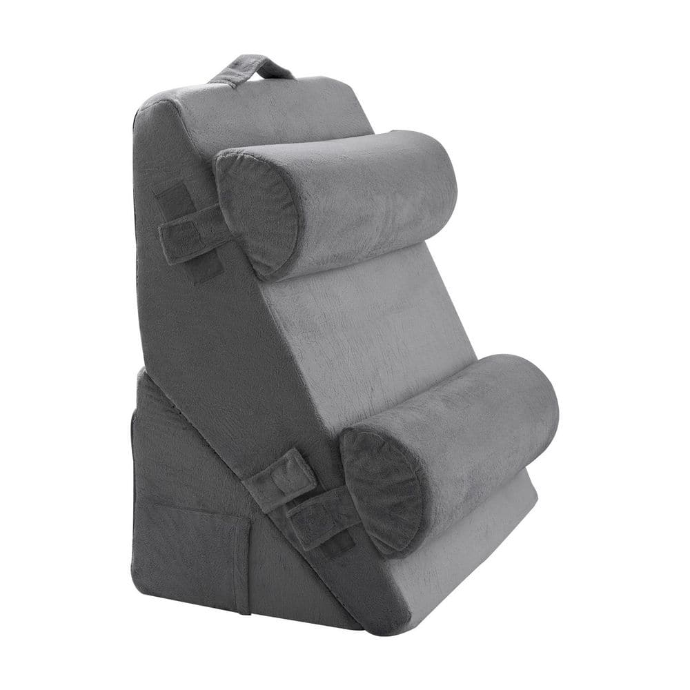 Wedge Pillow for Sleeping, Dark Grey Adjustable Orthopedic Bed Wedge Set, Support Arm Leg Neck Shoulder, 4 Piece price history on PriceWatchPro