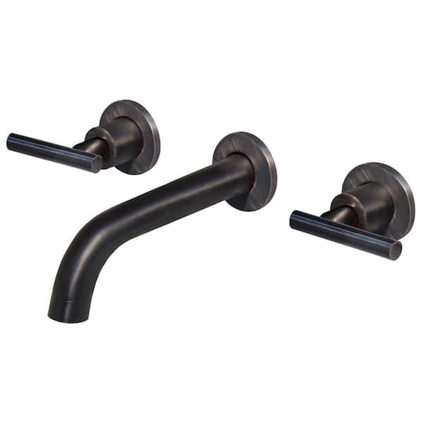 Novatto Kennedy 2-Handle Wall Mount Bathroom Faucet in Oil Rubbed Bronze