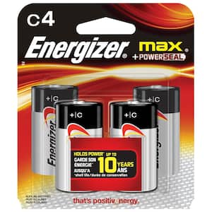 MAX Alkaline C Battery (4-Pack)