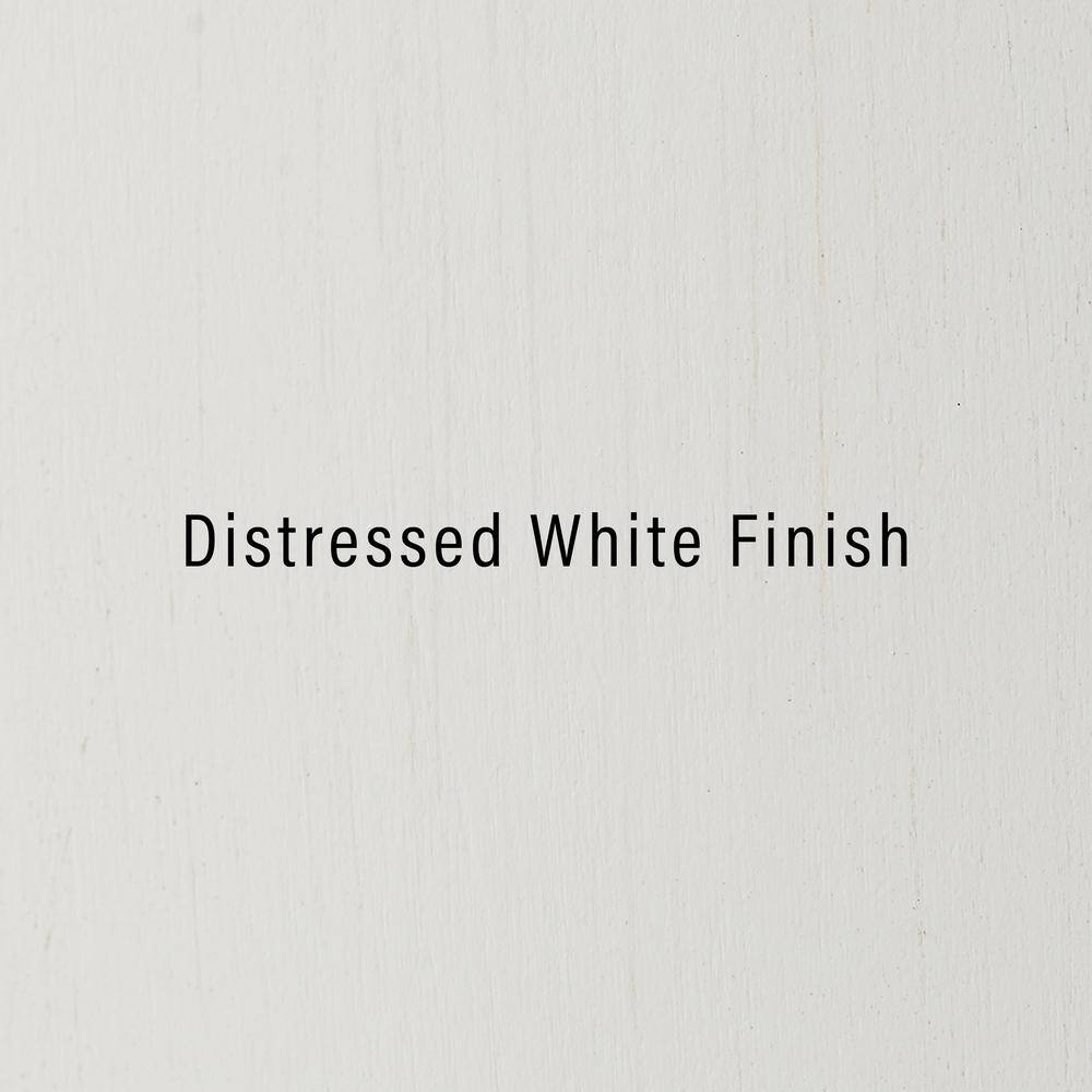 White Wooden Bathroom Accent Cabinet with Adjustable Shelving