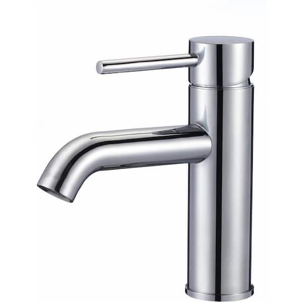Unbranded Roxy Single Handle High Arc Deck Mount Bathroom Faucet with Deckplate Included in Chrome 3 in. W 16GS-28787