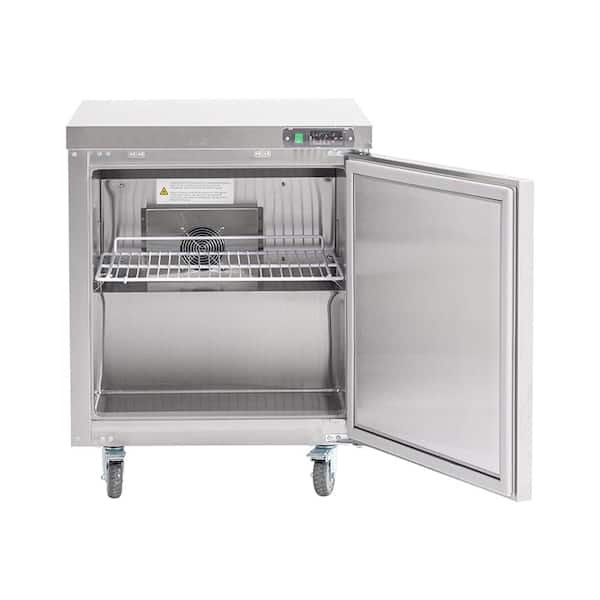 JEREMY CASS 30 in. 6.3 cu. ft. Auto Defrost Upright Freezer in Stainless Steel