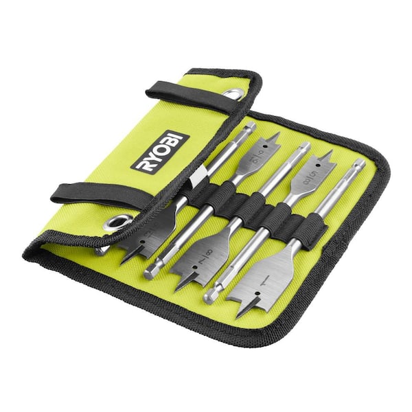 RYOBI 10-Piece Wood Spade Bit Set A971001 - The Home Depot