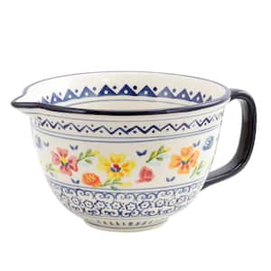 Luxembourg Stoneware Hand Painted Mixing Bowl