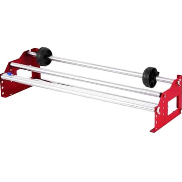 5.85 lb. 27.17 x 8.54 x 5.71 in. Metal Table Stretch Film Dispenser with Cutter Wall Mount Packing Machine