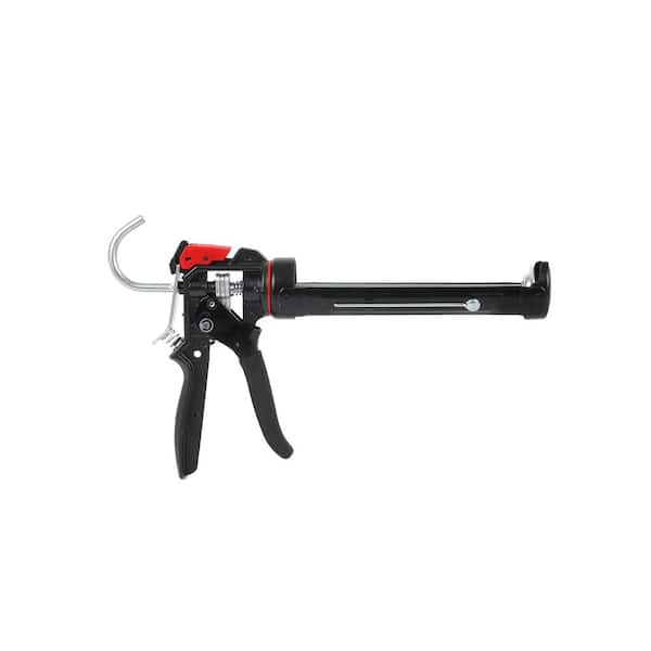 Xinqiao Caulking Gun, Ratchet Type Drip-Free Durable Smooth and Labor Saving Caulk Gun Kit for 10 oz Silicone Cartridges with 8 Pcs Caulking Tool