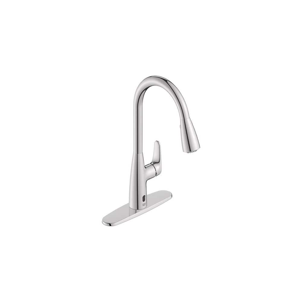 American Standard Colony Pro Touchless Single Handle Pull Down Sprayer  Kitchen Faucet in Polished Chrome 7077380.002 - The Home Depot