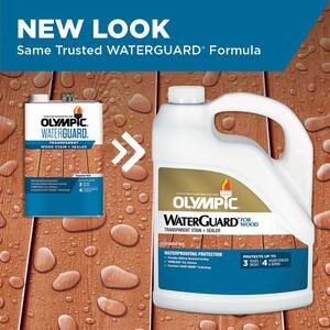 WaterGuard 1 gal. Sequoia Red Transparent Exterior Wood Stain and Sealer