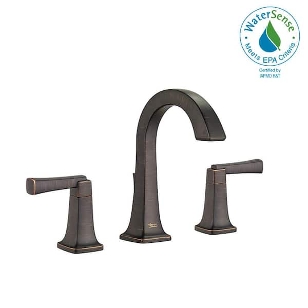 American Standard Townsend 8 in. Widespread 2-Handle High-Arc Bathroom Faucet with Speed Connect Drain in Legacy Bronze