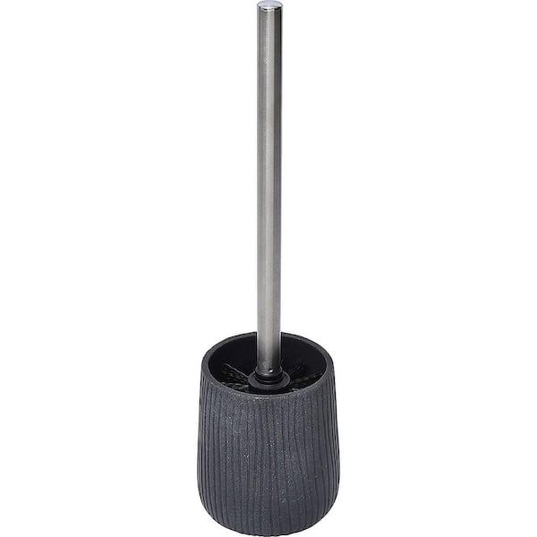 EVIDECO French home goods Roma Collection Bath Toilet Bowl Brush Resin Dark Grey