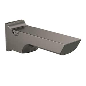 Pivotal 9 in. Pull-up Diverter Tub Spout in Lumicoat Black Stainless