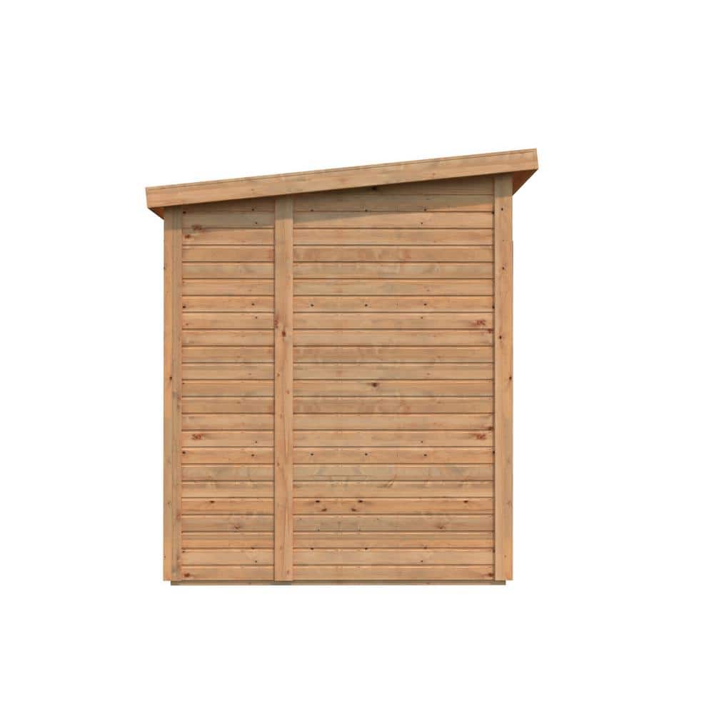 8 ft. x 6 ft. Nordic Spruce Wooden Lean-To Storage Shed with Double Doors