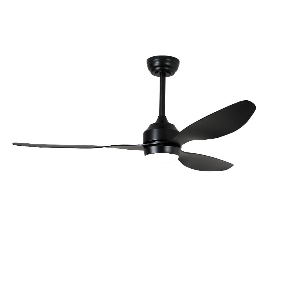 52 in. Black Downrod Mount Standard Ceiling Fan with Reversible Blades and LED Light Included price history on PriceWatchPro
