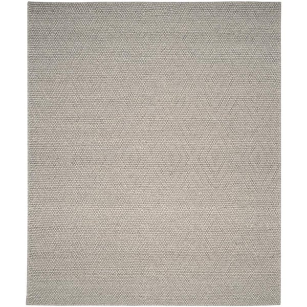 SAFAVIEH Natura Silver 9 ft. x 12 ft. Solid Color Diamonds Area Rug