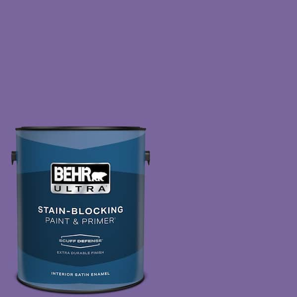 BEHR ULTRA 1 gal. #PPU16-03 Purple Paradise Extra Durable Satin Enamel Interior Paint & Primer