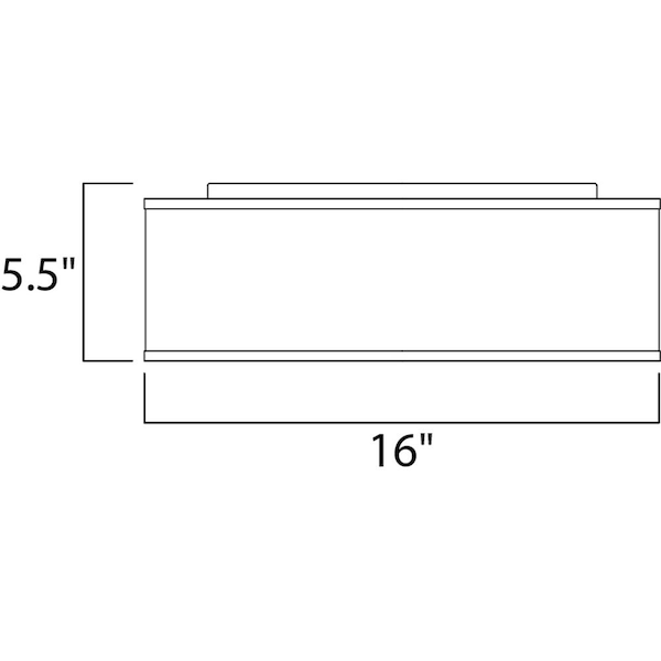 Prime 16 in. White Linen Flush Mount with Integrated LED