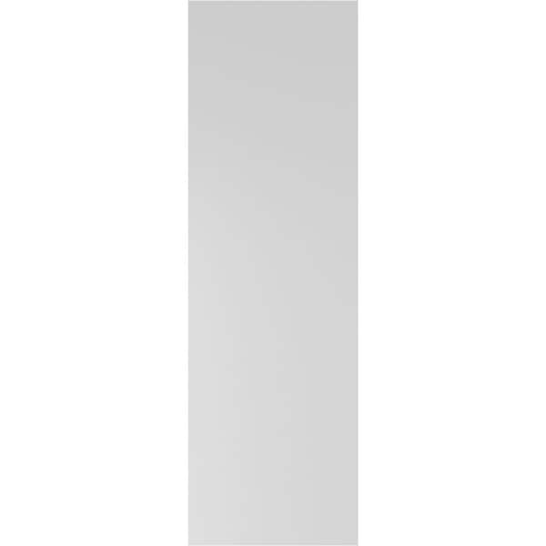 Ekena Millwork 12" x 65" True Fit PVC Two Equal Raised Panel Shutters, Raisin Brown (Per Pair)