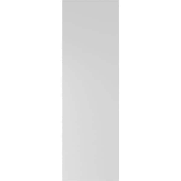 Ekena Millwork 15" x 52" True Fit PVC Two Equal Raised Panel Shutters, Raisin Brown (Per Pair)