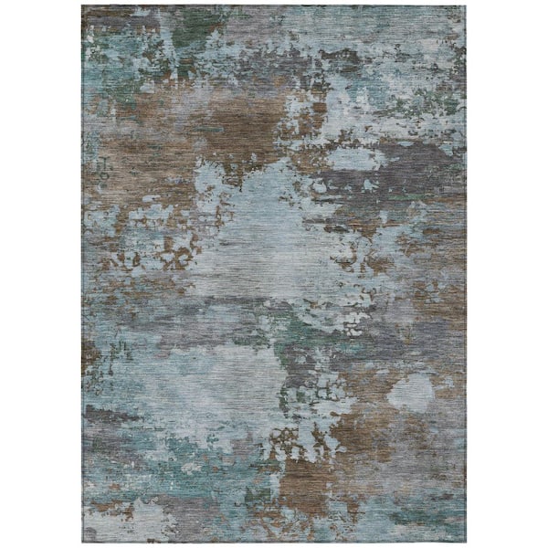 Addison Rugs Chantille Machine Washable Indoor/Outdoor Abstract ACN2067 Brown 2 ft. 6 in. x 3 ft. 10 in. Area Rug