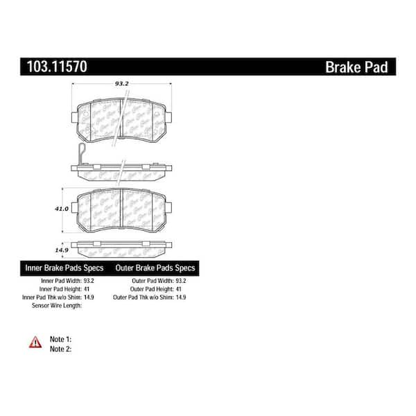 Centric Parts Disc Brake Pad Set
