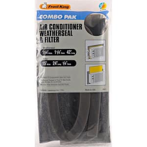 1-1/4 in. x 42 in. Polyurethane Air Conditioner Weather Seal with 15 in. x 24 in. Filter