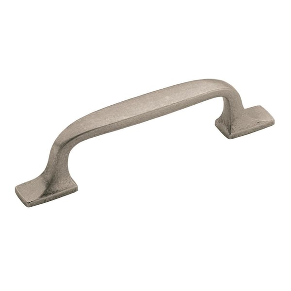 Amerock Highland Ridge 3 in. (76 mm) Center-to-Center Aged Pewter Bar Pull