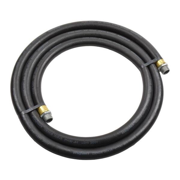 Continental 3/4 in. x 10 ft. Agriculture Gasoline Hose Coupled Assembly, Black