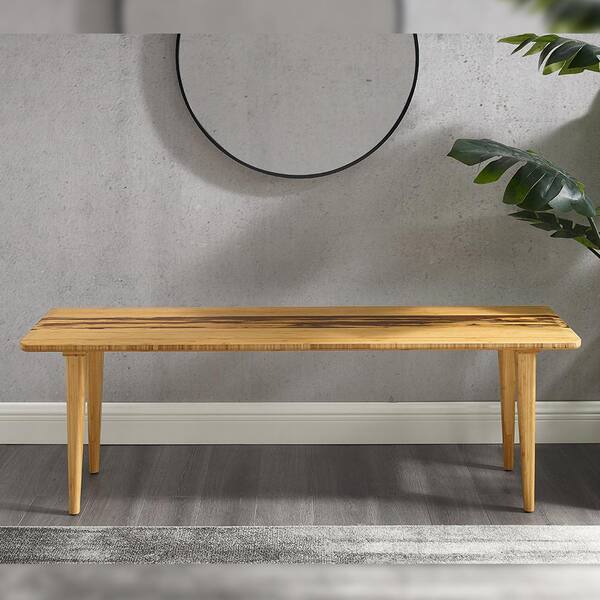 Unbranded Sarah Natural Dining Bench 55 in.