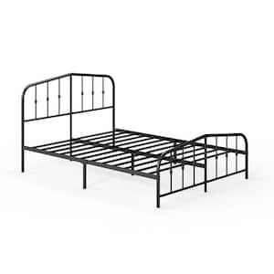 Zinus SmartBase Black Queen Metal Bed Frame With Headboard FSSSBH-14Q ...