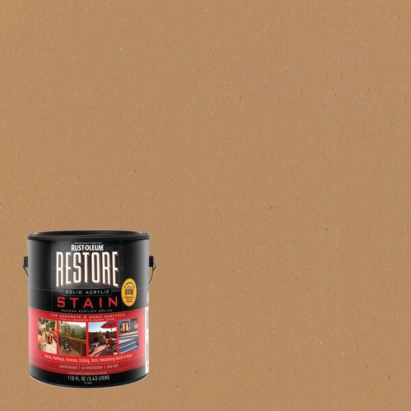 Rust-Oleum Restore 1 gal. Solid Acrylic Water Based Sandstone Exterior Stain