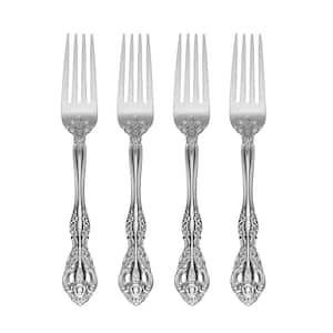 Michelangelo One Silver 18/10-Stainless Steel Dinner Fork Set (Set of 4)