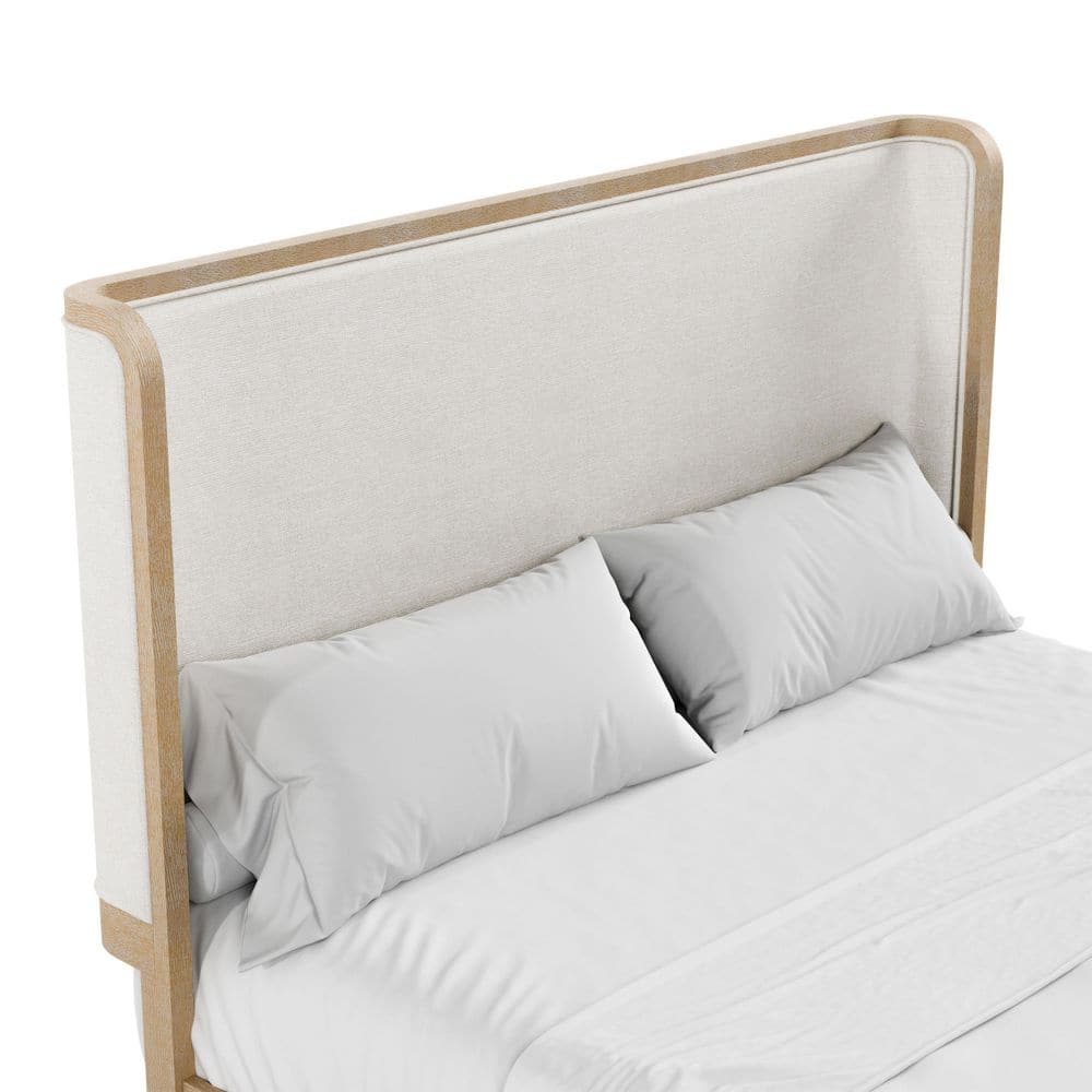 Ellington Brown Wood Frame King Panel Bed with Solid Wood - thumbnail 4