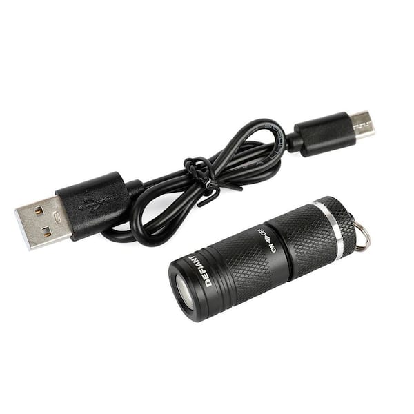YK☆ Defiant 75 Lumens Ultra Compact Rechargeable Keychain Light 91638