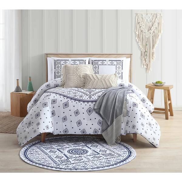 Sand Cloud Medallion Navy Twin/Twin XL Comforter Set