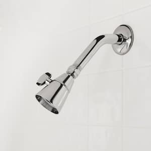 Glacier Bay 3-Spray Patterns with 1.8 GPM 5.4 in Wall Mount Fixed Shower  Head with Adjustable Shower Arm in Chrome 3075-512-WS1 - The Home Depot