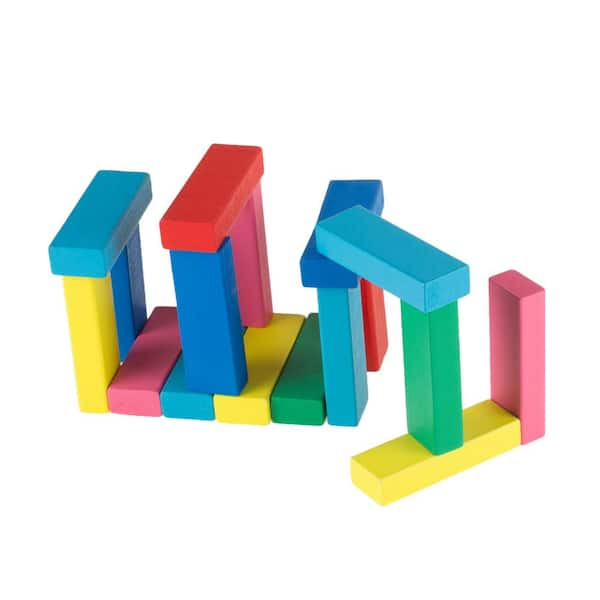 Hey! Play! Classic Giant Wooden Blocks Tower Stacking Game