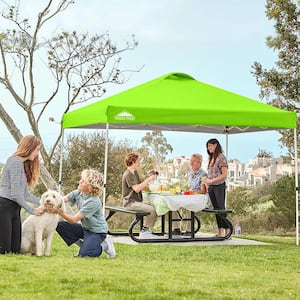 10 ft. x 10 ft. Fluorescent Green Pop Up Canopy Tent Instant Outdoor Canopy