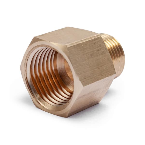 Everbilt 1/2 in. OD Compression x 3/8 in. MIP Brass Adapter Fitting 800959  - The Home Depot