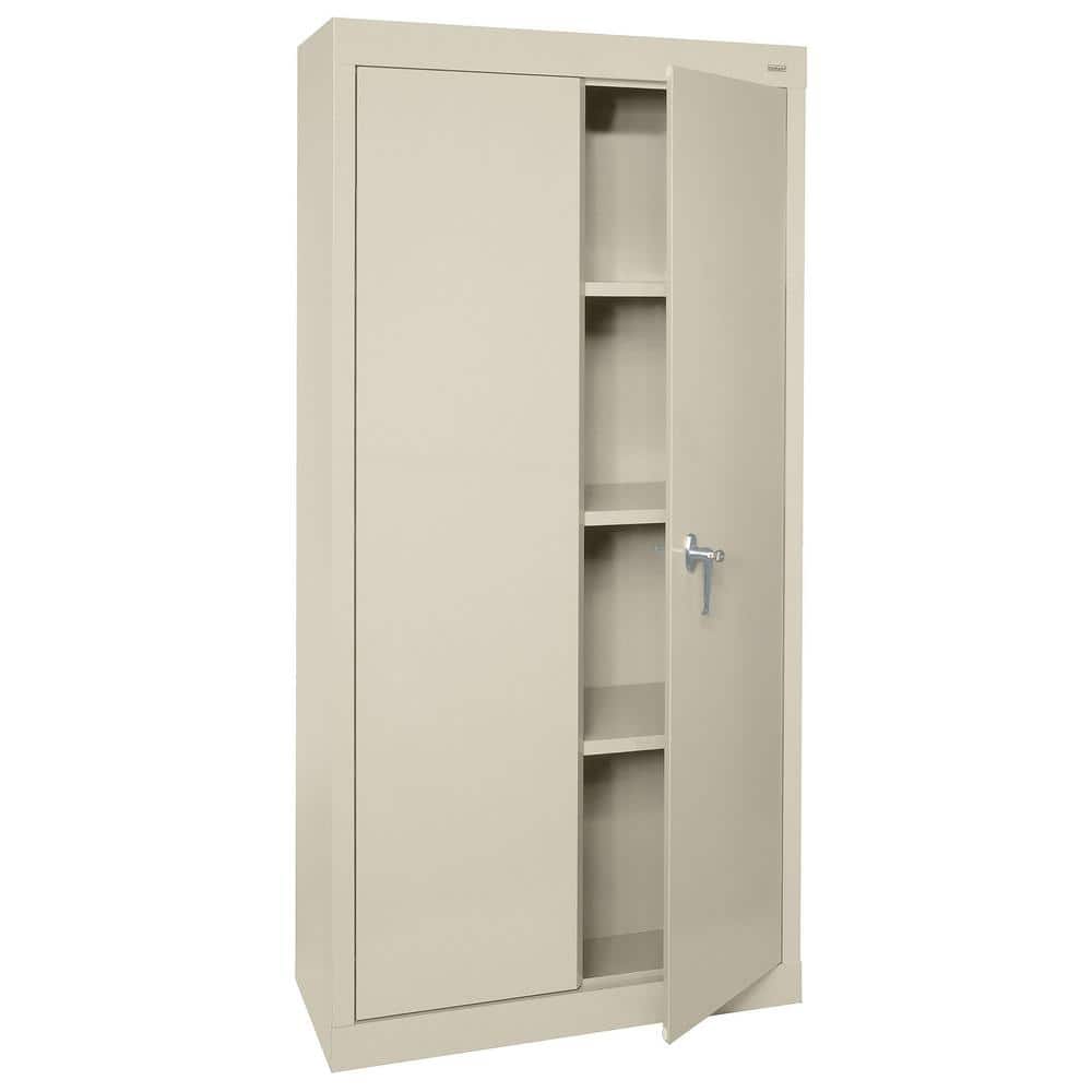 Sandusky Value Line Storage Series ( 30 in. W x 72 in. H x 18 in. D ) Garage Freestanding Cabinet in Putty, Pink -  VF31301872-07