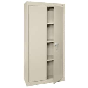 Value Line Series 3-Shelf 24-Gauge Garage Freestanding Storage Cabinet in Putty  ( 30 in. W x 72 in. H x 18 in. D )