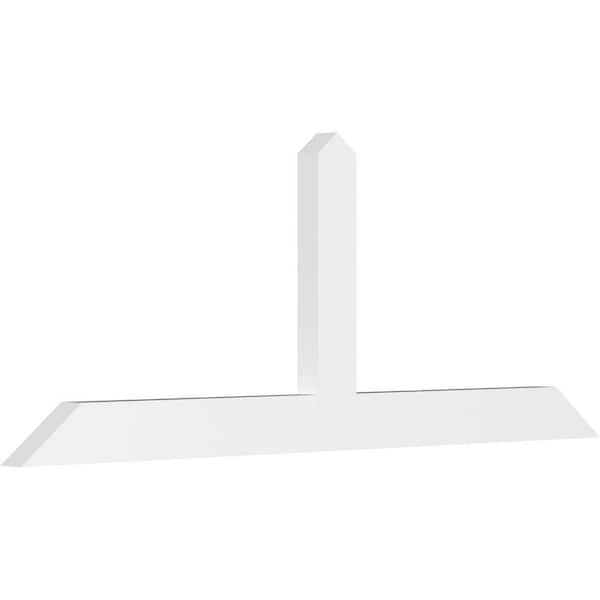 Ekena Millwork Portland 60 in. W x 22.5 in. H x 2 in. D Signature Polyurethane Bracket