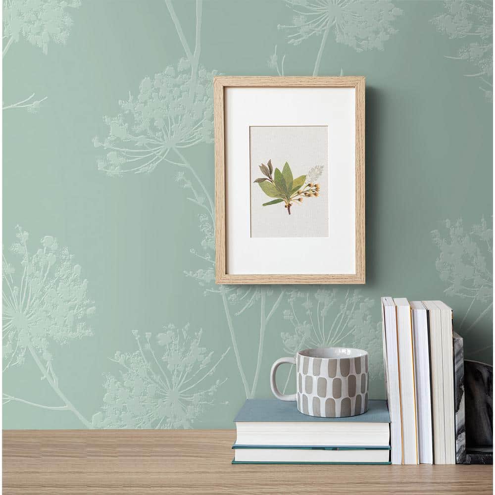 Embossed White Paintable Floral Wallpaper, 20.9 in. x 33 ft.