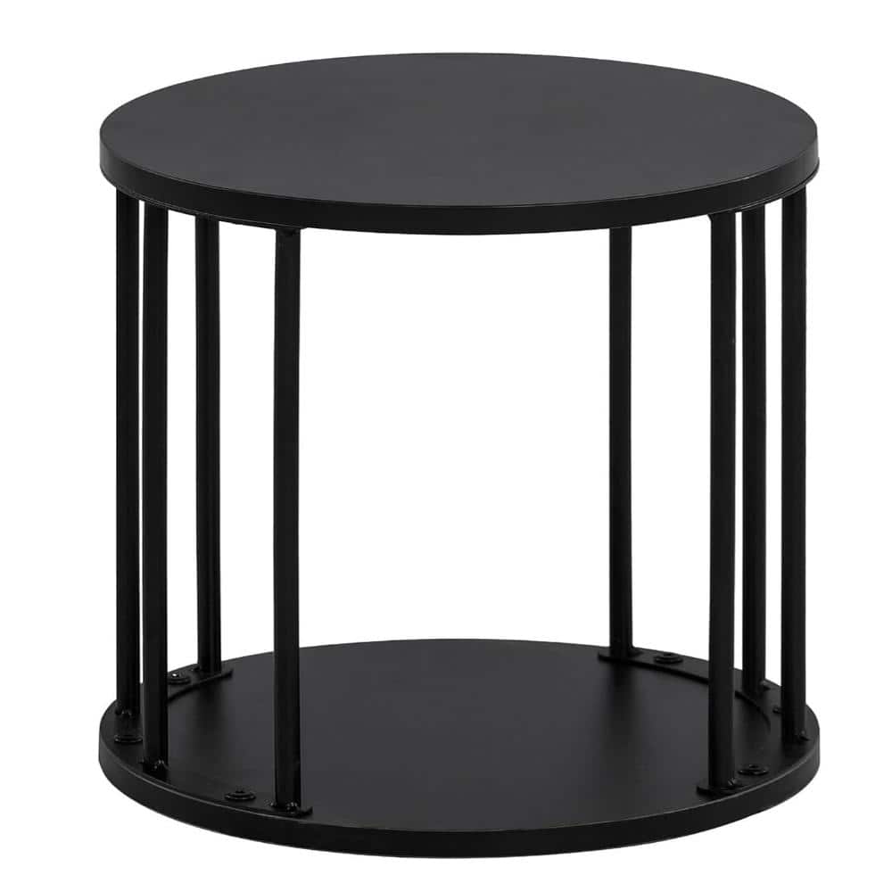 "13.58"" Black Round Wooden Step Stool 300lbs, Non-Slip Multi Use Stool" price history on PriceWatchPro