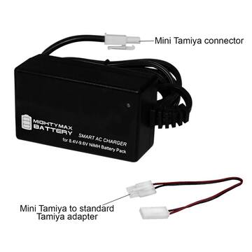 MIGHTY MAX BATTERY Smart Charger for 8.4V-9.6V NiMH For AIRSOFT PULSE R72 MAX3437596