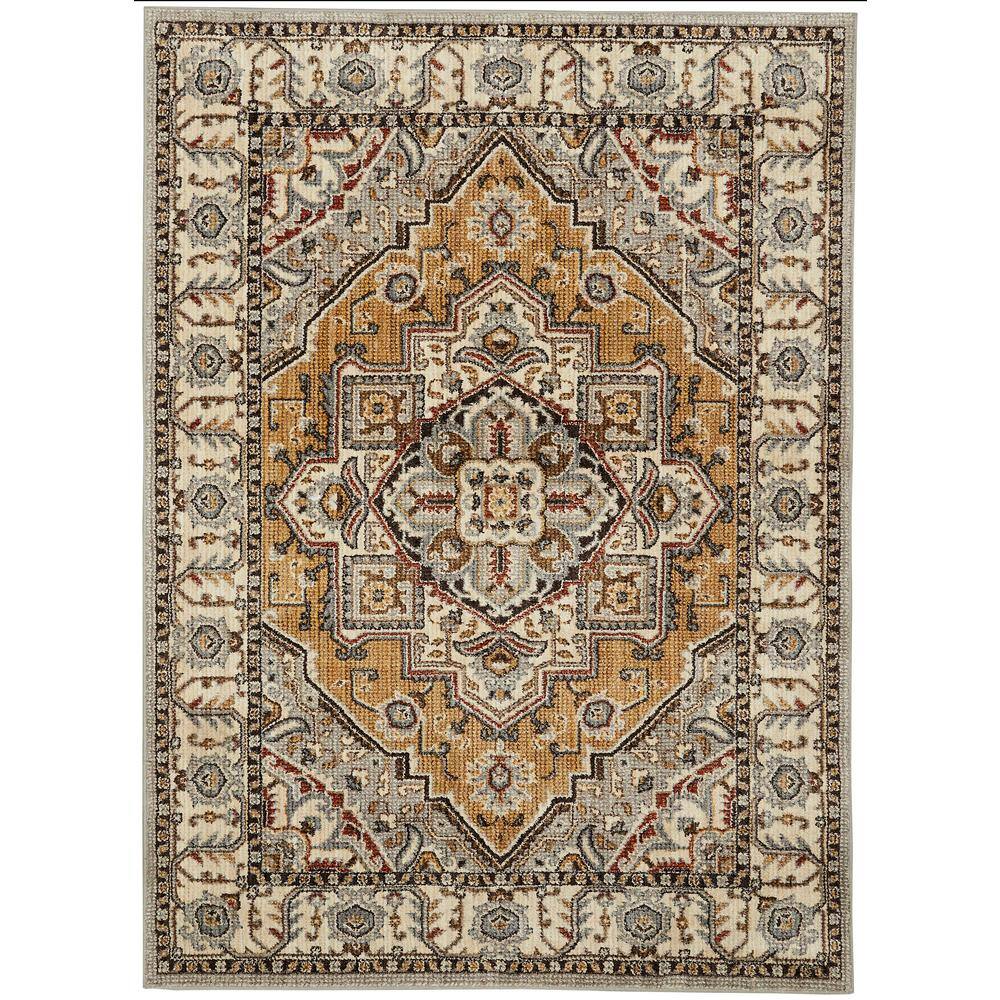Mohawk Home Rene Beige 5 ft. x 7 ft. Oriental Area Rug 659165