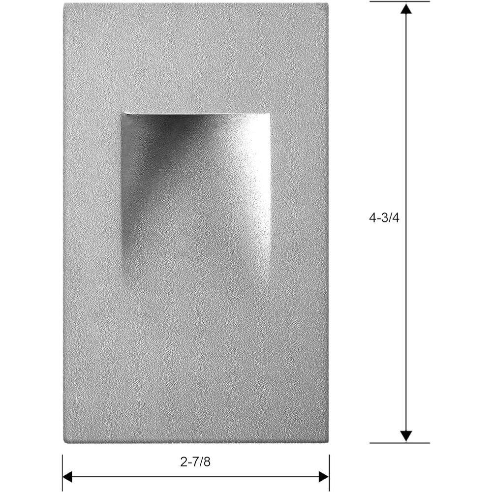 Silver Stainless Steel Dimmable LED Step Light