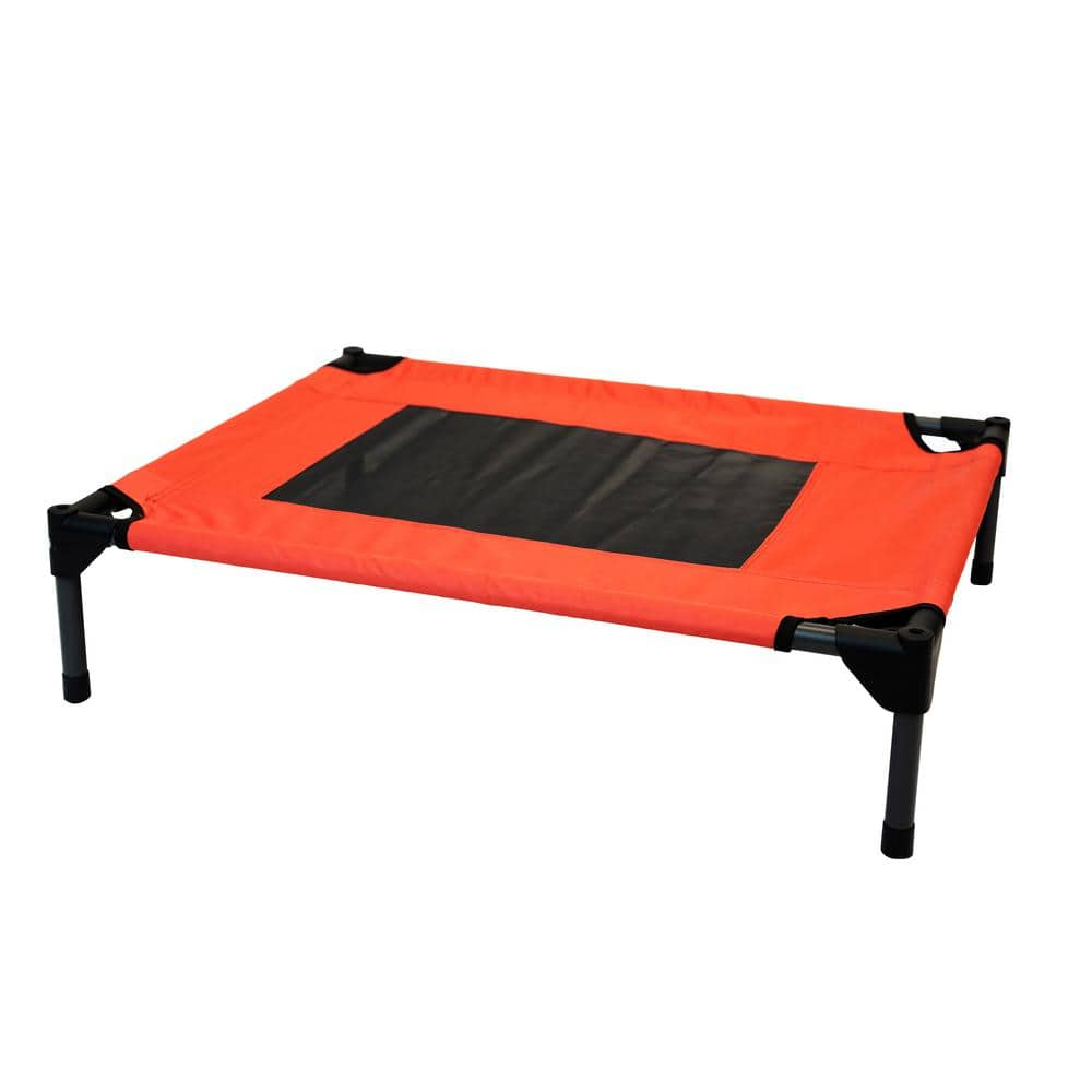 EdenBranch Small Red And Black Raised Pet Bed 742001 - The Home Depot