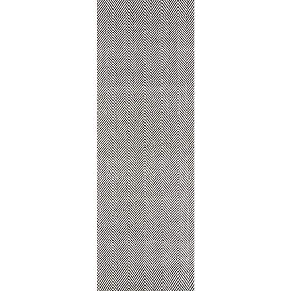 nuLOOM Kimberely Casual Striped Gray 2 ft. 6 in. x 6 ft. Indoor Runner Rug
